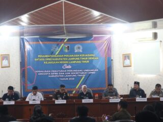 DPRD Lampung Timur Teken Nota Kesepahaman Dengan Kejaksaan Negeri