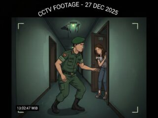 Oknum Danramil Way Jepara Terekam CCTV Keluar-Masuk Losmen Bersama Pendamping Program Nasional