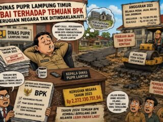 Temuan BPK  Miliaran di Dinas PUPR Lampung Timur 2023 Terindikasi Belum Ditindaklanjuti 