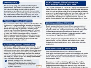 SATGAS-PA Lampung Timur angkat Bicara : Tidak Semua Kasus Perundungan Anak Berakhir di Ranah Hukum
